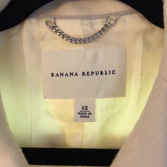 Banana Republic ivory wool Pea Coat XS - Picture 2 of 5